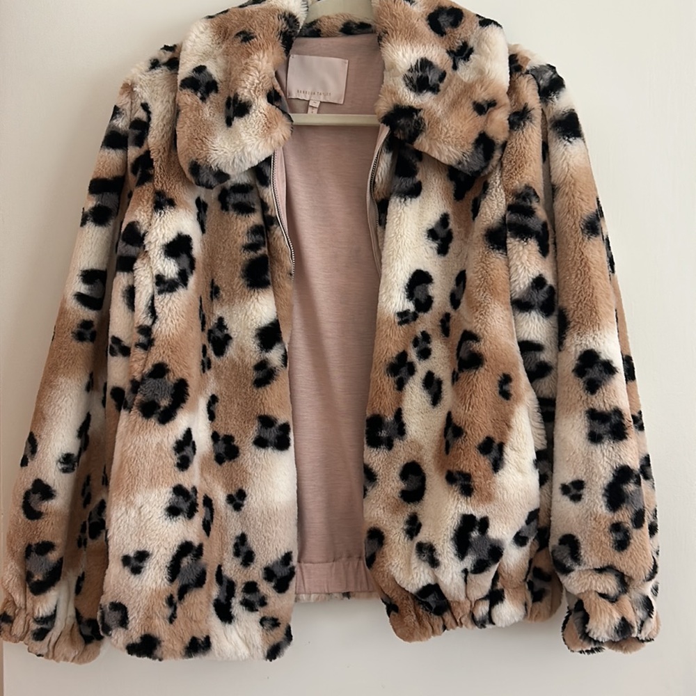 Rebecca Taylor faux fur Cheetah jacket!